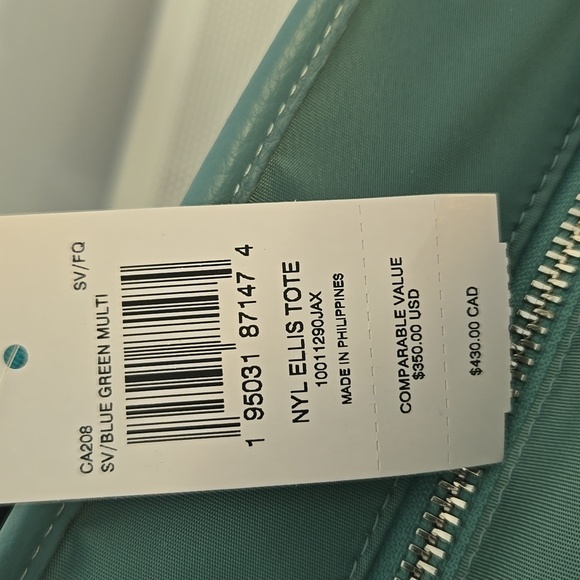 Coach Ellis Tote Recycled Nylon teal - Picture 11 of 11